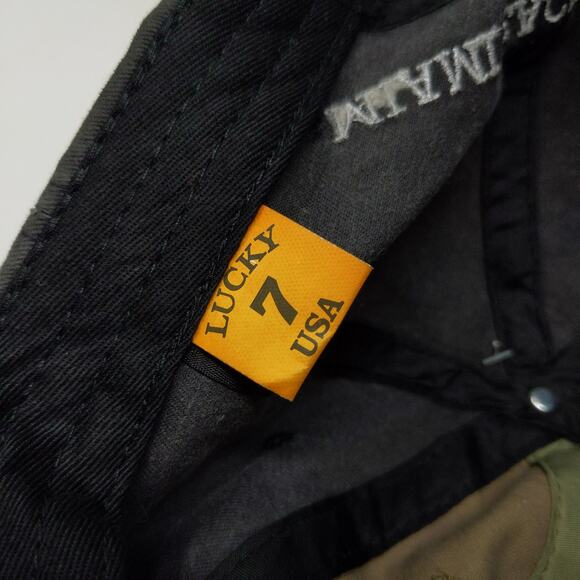 Lucky 7 USA Strapback Hat Miami Beach Florida Black Embroidered MB Logo W/Tags - Picture 13 of 14